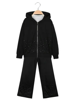 Yes! Do Kid'S Completo 2 pezzi da bambina con felpa e pantalone - rosa