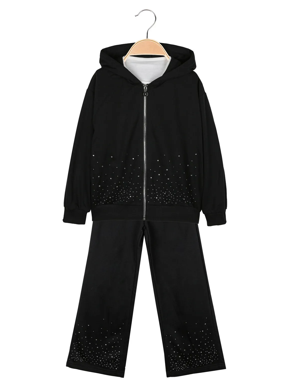 Yes! Do Kid'S Completo 3 pezzi da bambina con strass - nero