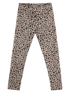 Yes! Do Kid'S Completo 2 pezzi da bambina con maglietta e leggings animalier - rosa