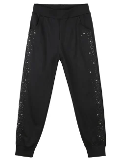 Yes! Do Kid'S Completo 3 pezzi da bambina con strass e borchie - nero