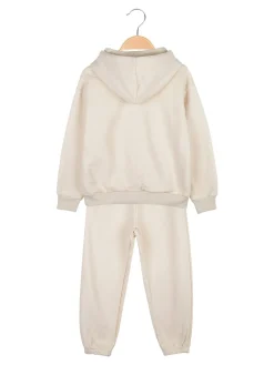 Yes! Do Kid'S Completo tuta felpata da bambina 2 pezzi con cappuccio