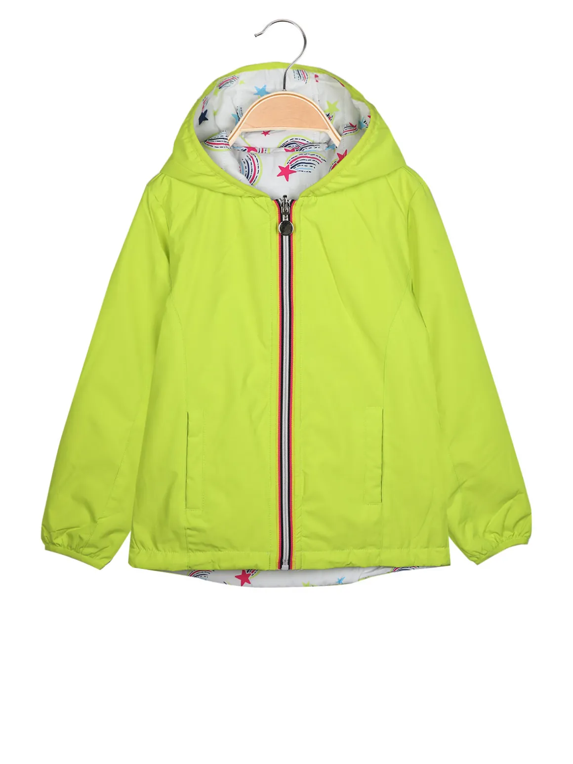 Yes! Do Kid'S Giacca a vento reversibile da bambina con cappuccio