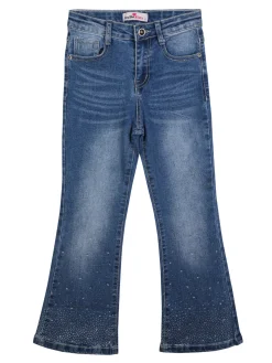 Yes! Do Kid'S Jeans da bambina a zampa con strass decorativi