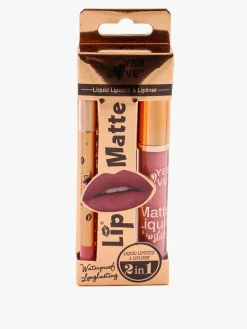 Yes Love Cosmetics Confezione 2 in1 rossetto liquido matte e matita labbra