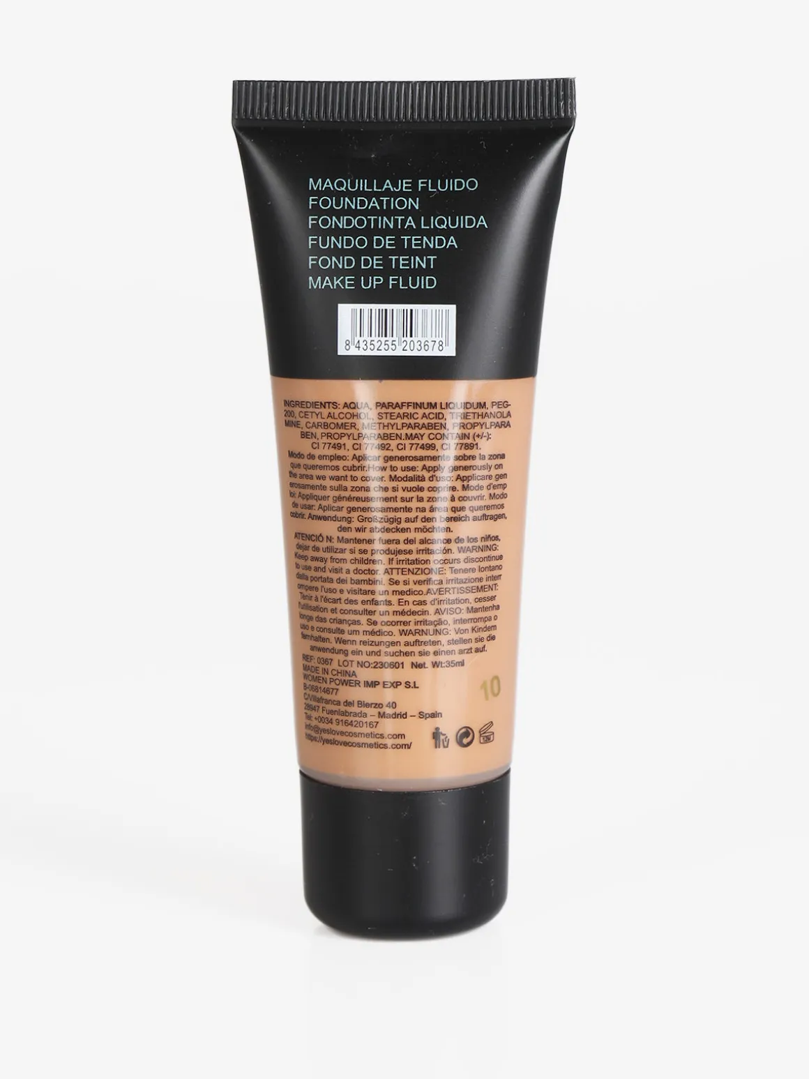 Yes Love Cosmetics Fondotinta liquido Fit me