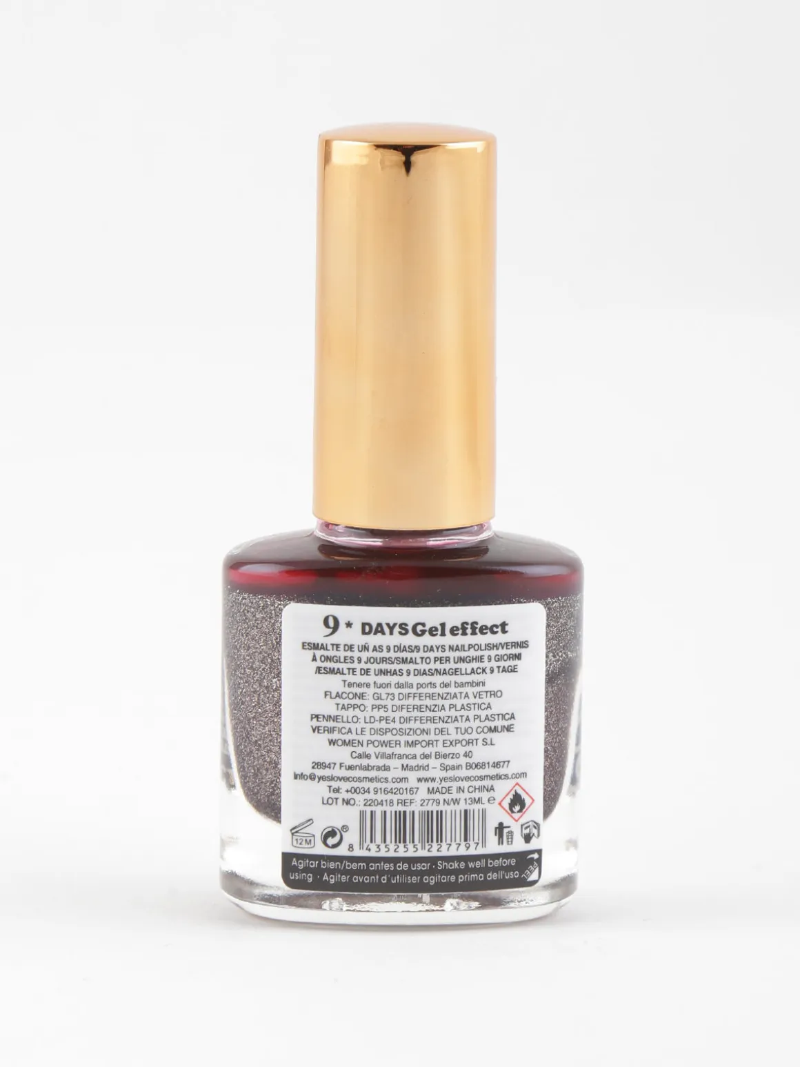 Yes Love Cosmetics Smalto 9 days effetto gel asciugatura rapida