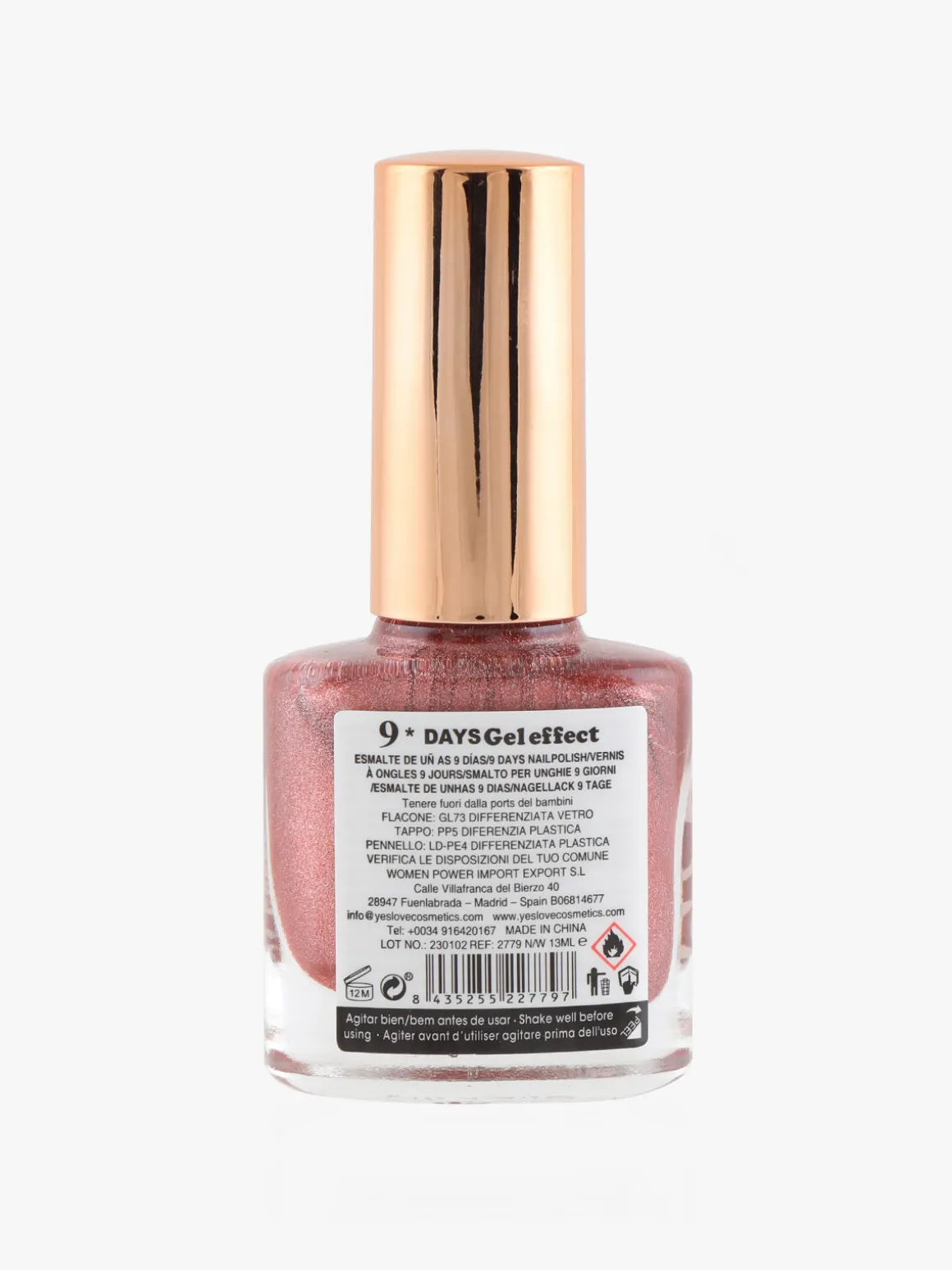 Yes Love Cosmetics Smalto per unghie effetto gel