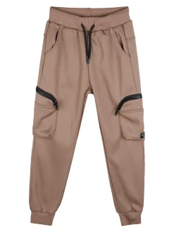 Yi Boy Pantaloni da bambino con tasconi laterali e polsini