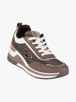 Y.M.C.A. Sneakers donna lurex con zeppa