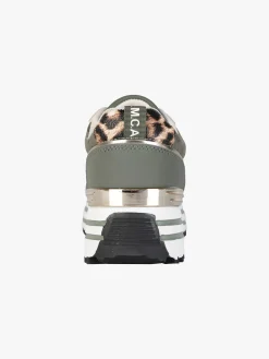 Y.M.C.A. Sneakers donna stringate in tessuto scamosciato con platform