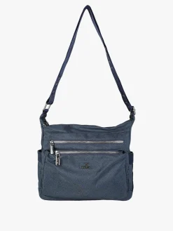 You Young Coveri Borsa a tracolla da donna in nylon - blu scuro