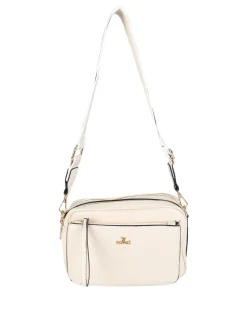 You Young Coveri Borsa a tracolla da donna in ecopelle - beige
