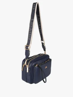 You Young Coveri Borsa a tracolla da donna in ecopelle - blu scuro