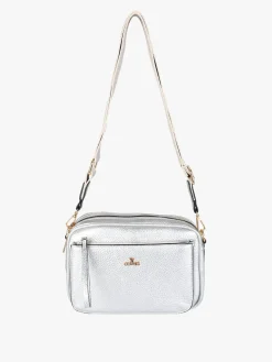 You Young Coveri Borsa a tracolla da donna in ecopelle - argento