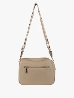 You Young Coveri Borsa a tracolla da donna in ecopelle con doppio scomparto - taupe
