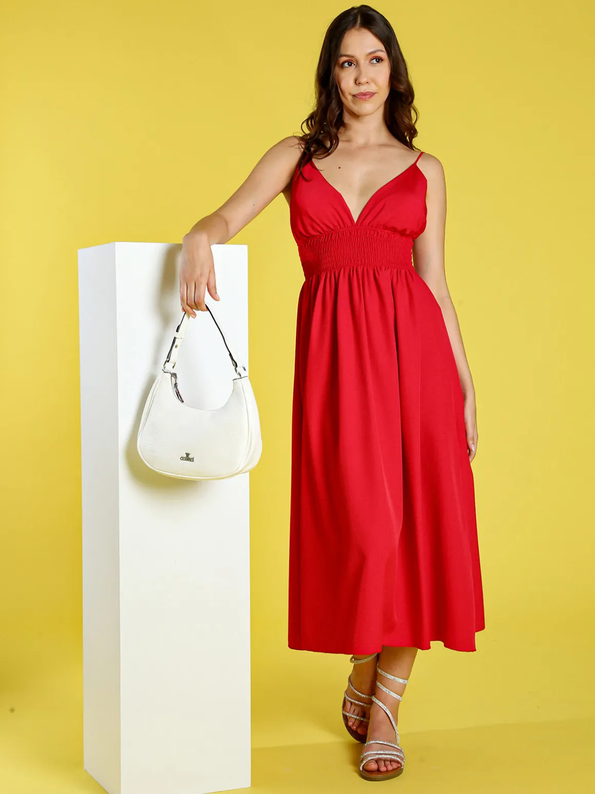 You Young Coveri Borsa donna mini hobo in ecopelle - bianco