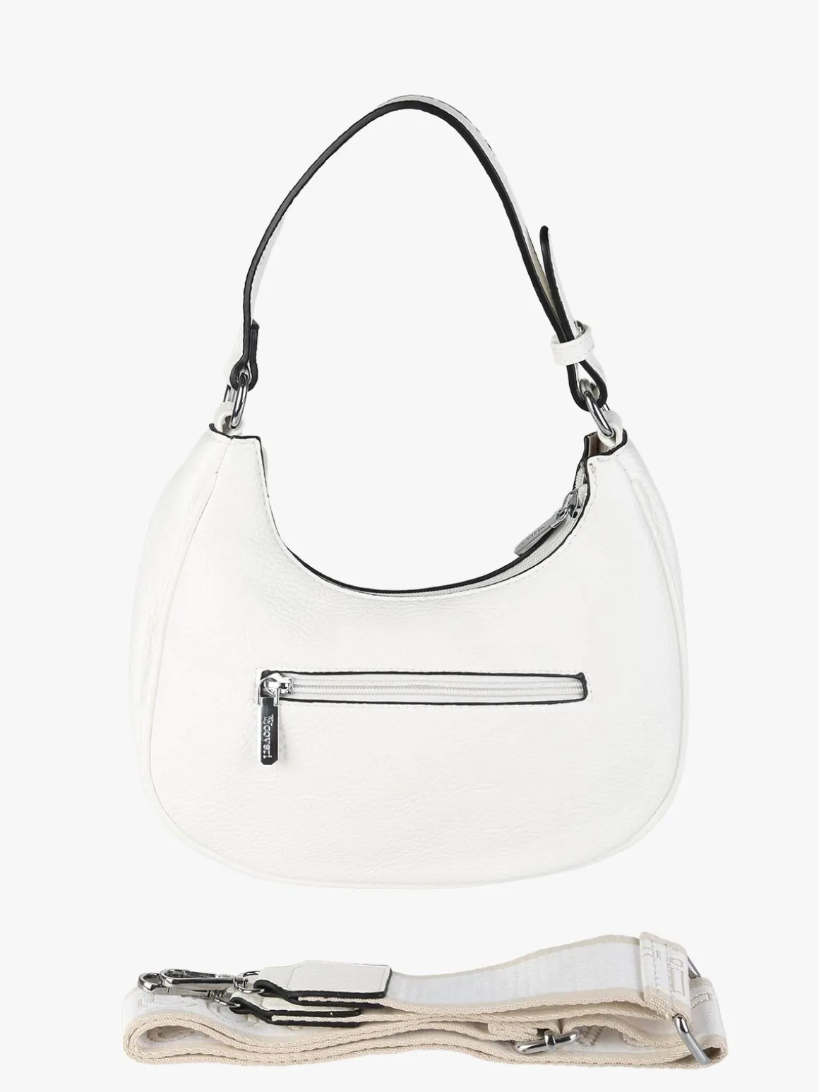 You Young Coveri Borsa donna mini hobo in ecopelle - bianco