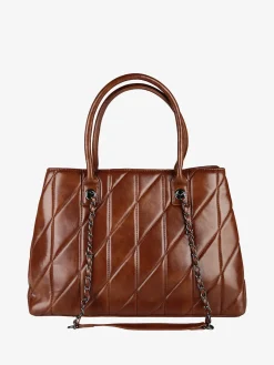 You Young Coveri Borsa donna trapuntata con doppi manici - marrone