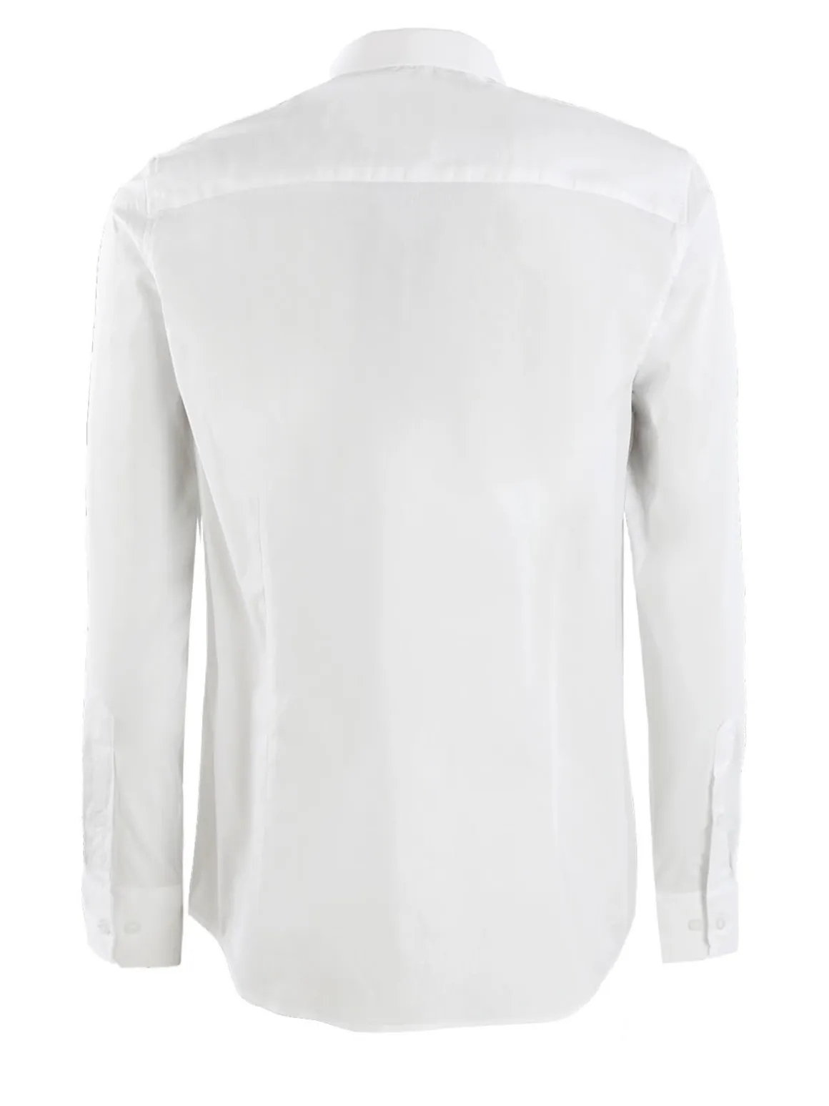 Y.Two Camicia da uomo in misto cotone a maniche lunghe