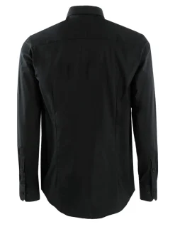 Y.Two Camicia da uomo in misto cotone a maniche lunghe