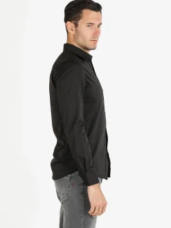 Y.Two Camicia da uomo slim fit a maniche lunghe