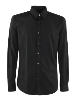 Y.Two Camicia da uomo slim fit a maniche lunghe