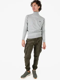 Zeta Pantaloni cargo da uomo con coulisse - militare