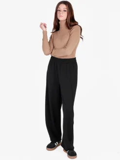 Zeta Pantaloni donna in panno a gamba larga