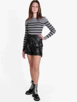 Z Studio Pullover donna in maglia a costine